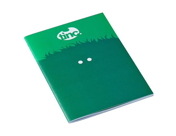 A6 Pocket Notebook Hugga: Green
