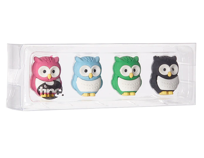 Scented Owl Erasers 
