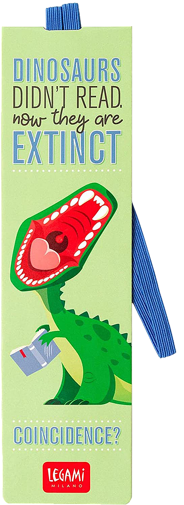 Dinosaurs Didn't Read: Bookmark with Elastic Strap