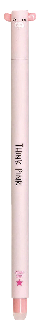 Think Pink Piggy: Pink Erasable Pen