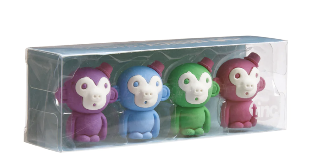 Scented Monkey Erasers