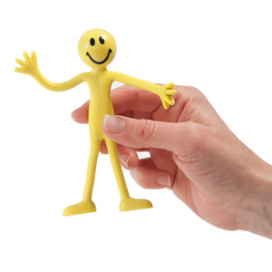 Tall Smiley Bendable Guy 5&quot;