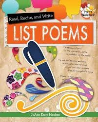 Poet's Workshop: Read, recite and write List Poems 