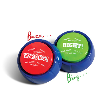 Right &amp; Wrong Answer Buzzers NEW &amp; Improved (set of 2)